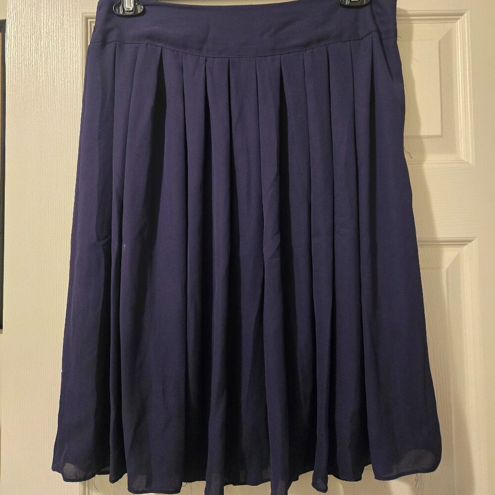 Vintage Navy-blue pleated skirt
